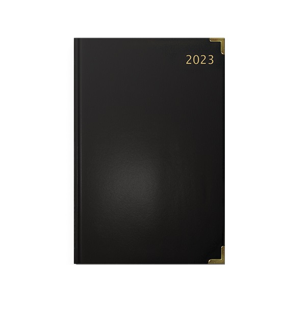 Treeline A4 2023 Executive Diary Planner Journal – Black