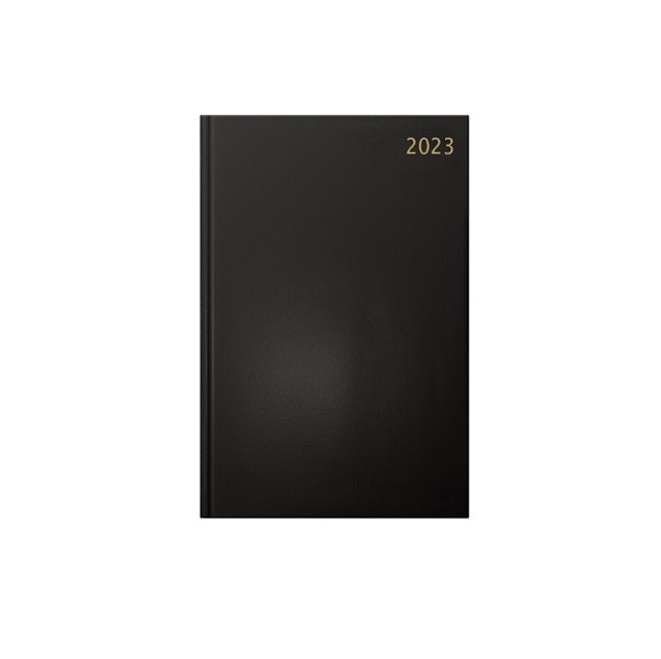 Treeline A5 2023 Page-A-Day Diary Planner Journal – Black