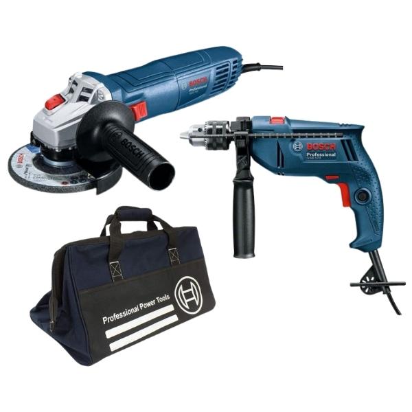 Bosch – Impact Drill(GSB 570) With Angle Grinder and Heavy Duty Tool Bag