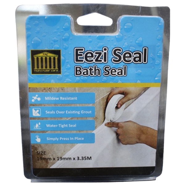 TFC – Eezy Seal Bath Seal (19mm x 3.5m) / Water Tight Sealing Strip – White