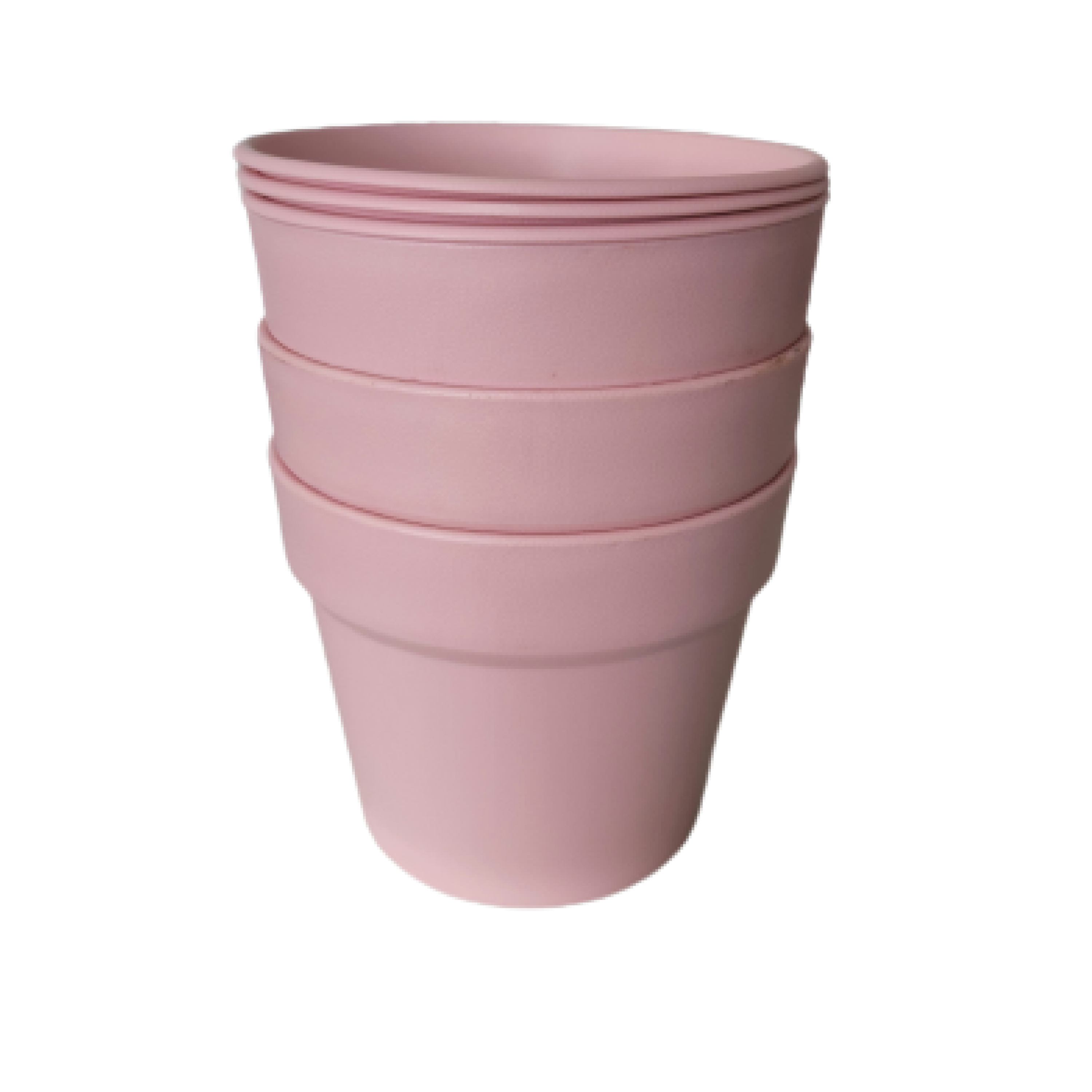 Gro Plastic Flower Pot Set 3 Pieces – Pink