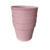 Gro Plastic Flower Pot Set 3 Pieces – Pink Gro Plastic Flower Pot Set 3 Pieces – Pink