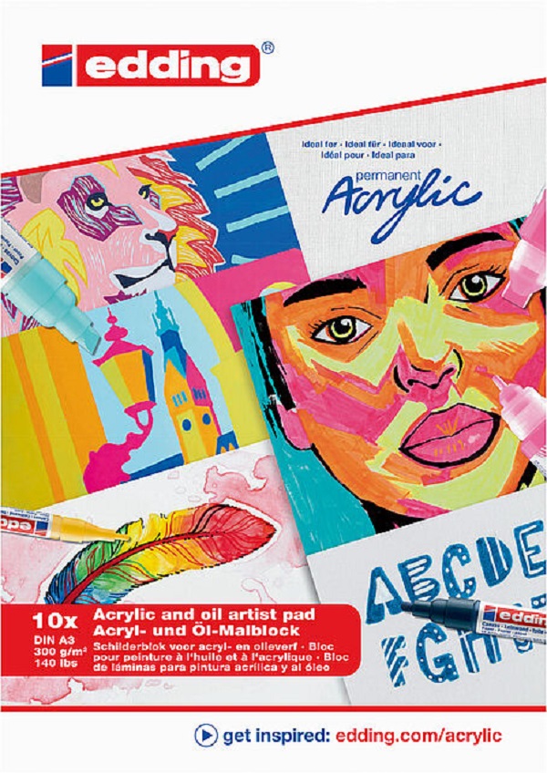 Edding – A3 Acrylic & Oil Artist Pad