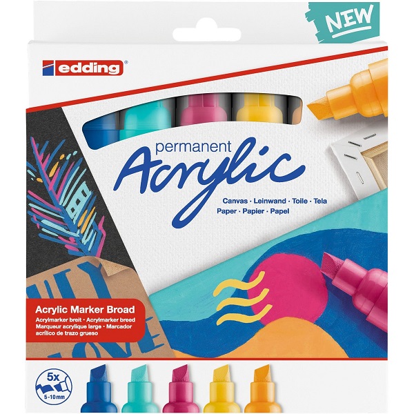 Edding – 5000 Acrylic Markers Broad 5’s