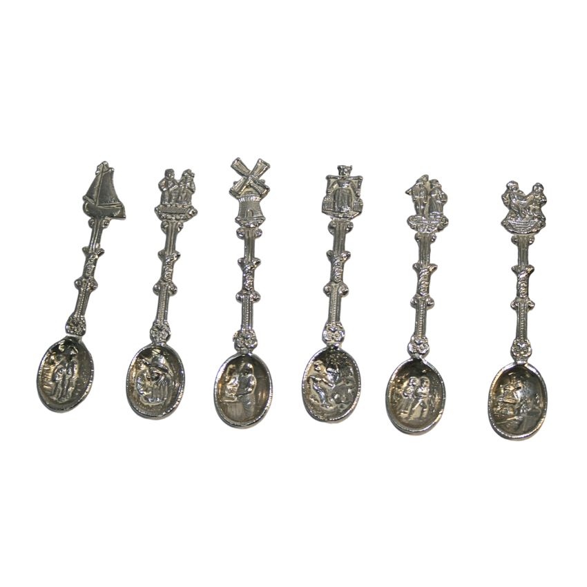 Vintage Collection Steel Spoons – 6 Pieces Set