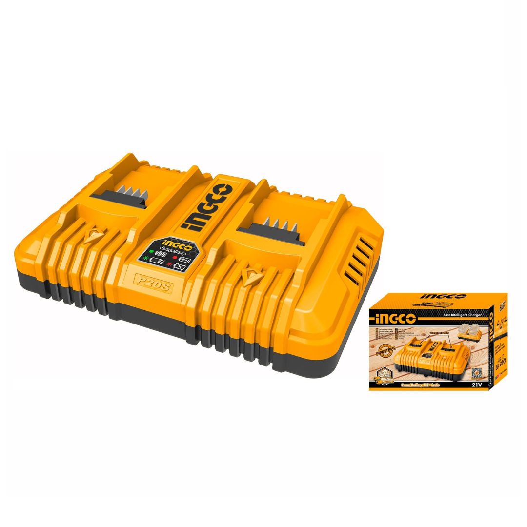 Ingco Dual Fast Intelligent Battery Charger 20V