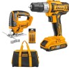 Ingco – Cordless Drill and Jigsaw Combo + Bag Ingco – Cordless Drill and Jigsaw Combo + Bag