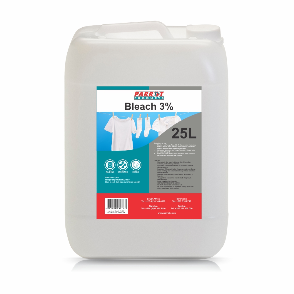 Parrot Products 3% Bleach – 25L