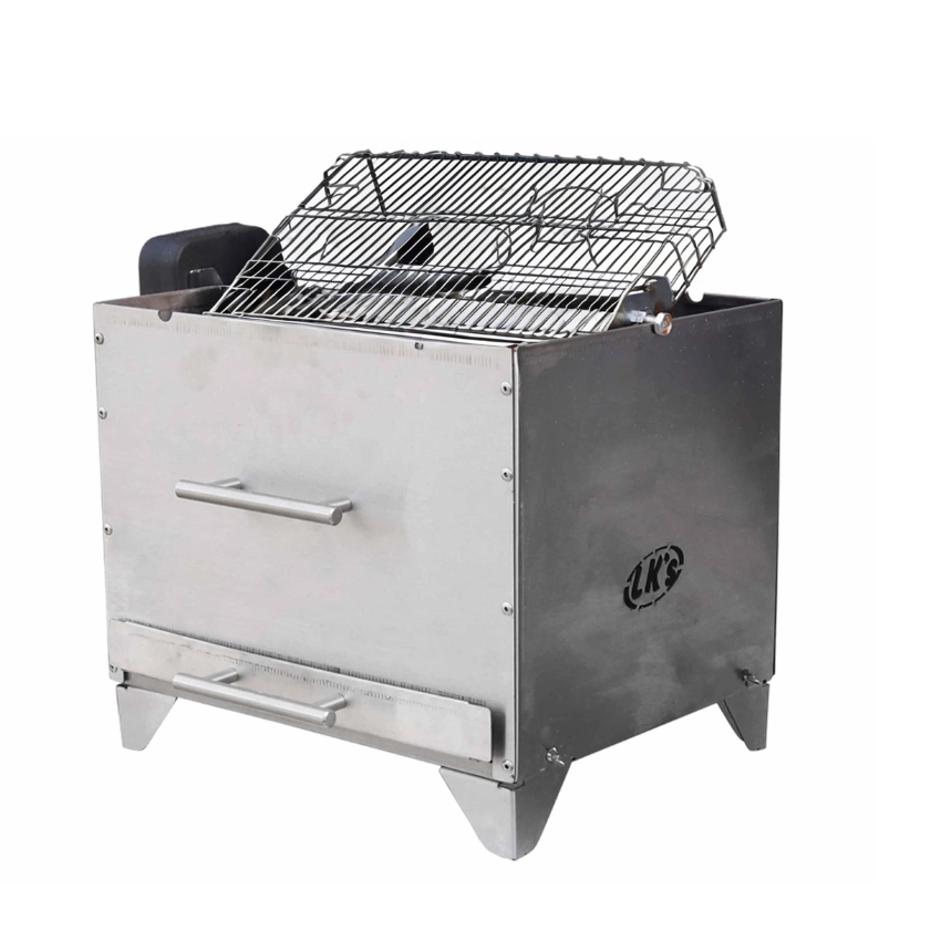 LK’s – Compact Charcoal Rotisserie Braai S/S