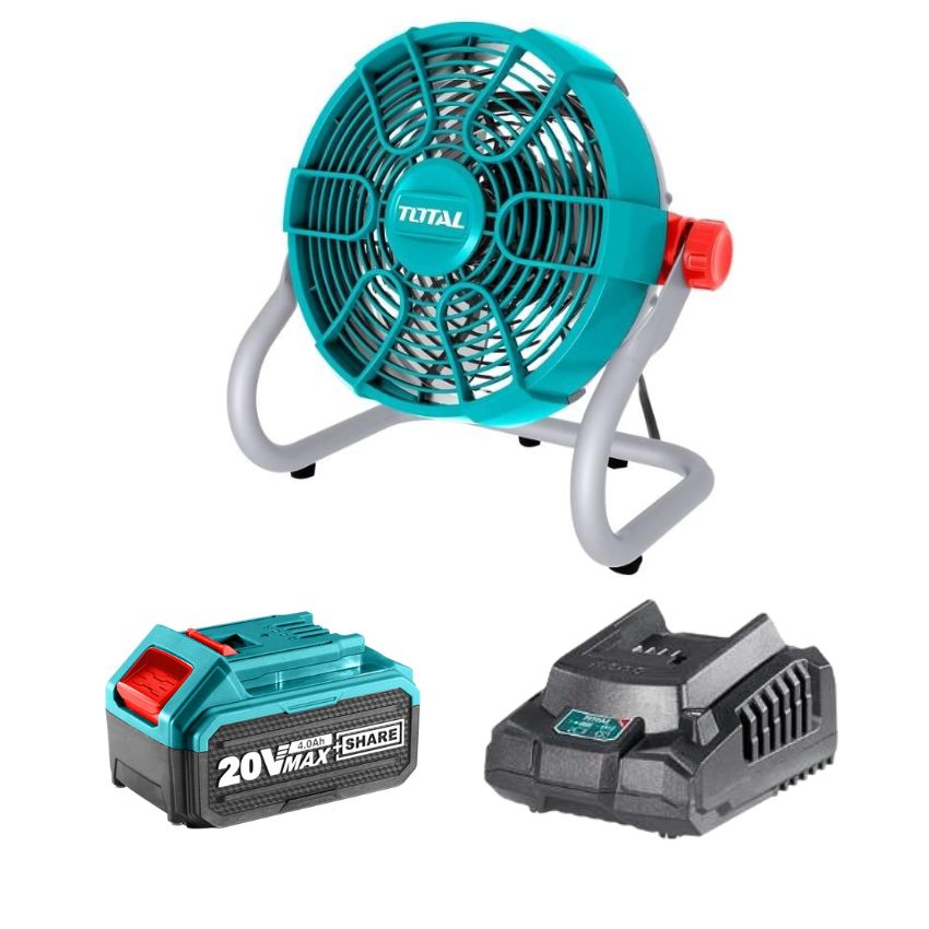 Total Tools – Fan / Lithium-Ion Fan 20V with 4.0Ah Battery & Charger
