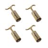 Waldo – Pole Hook Brass For Window #131 Halstead – Pack of 4 Waldo – Pole Hook Brass For Window #131 Halstead – Pack of 4