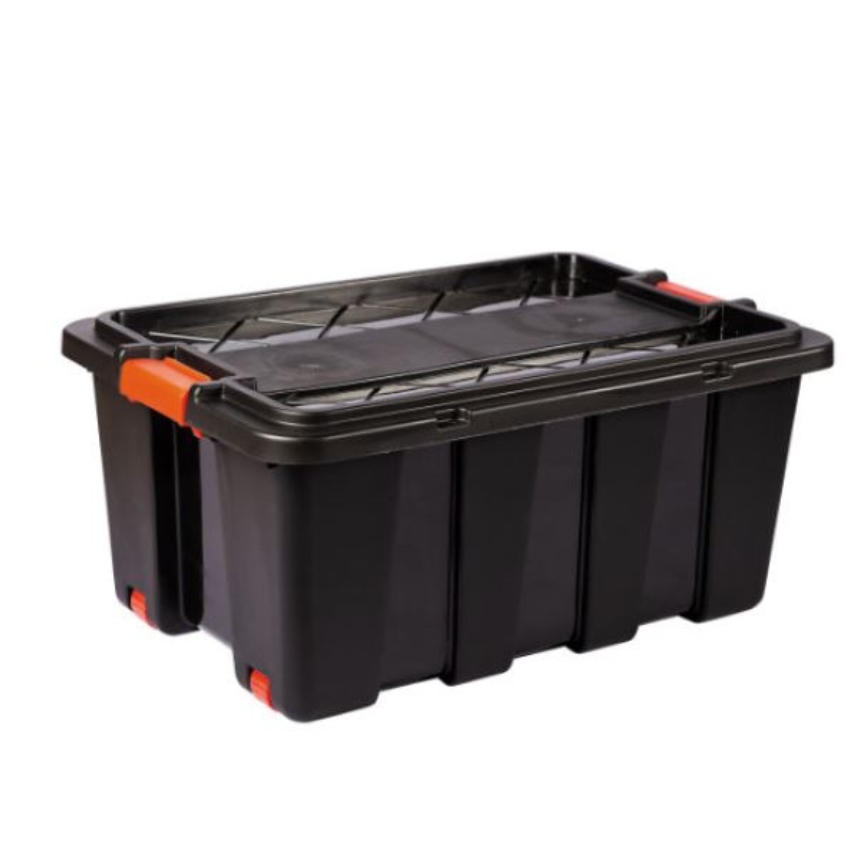 SourceDirect – Heavy Duty Storage Box with Lid and Wheels (110 Litre)