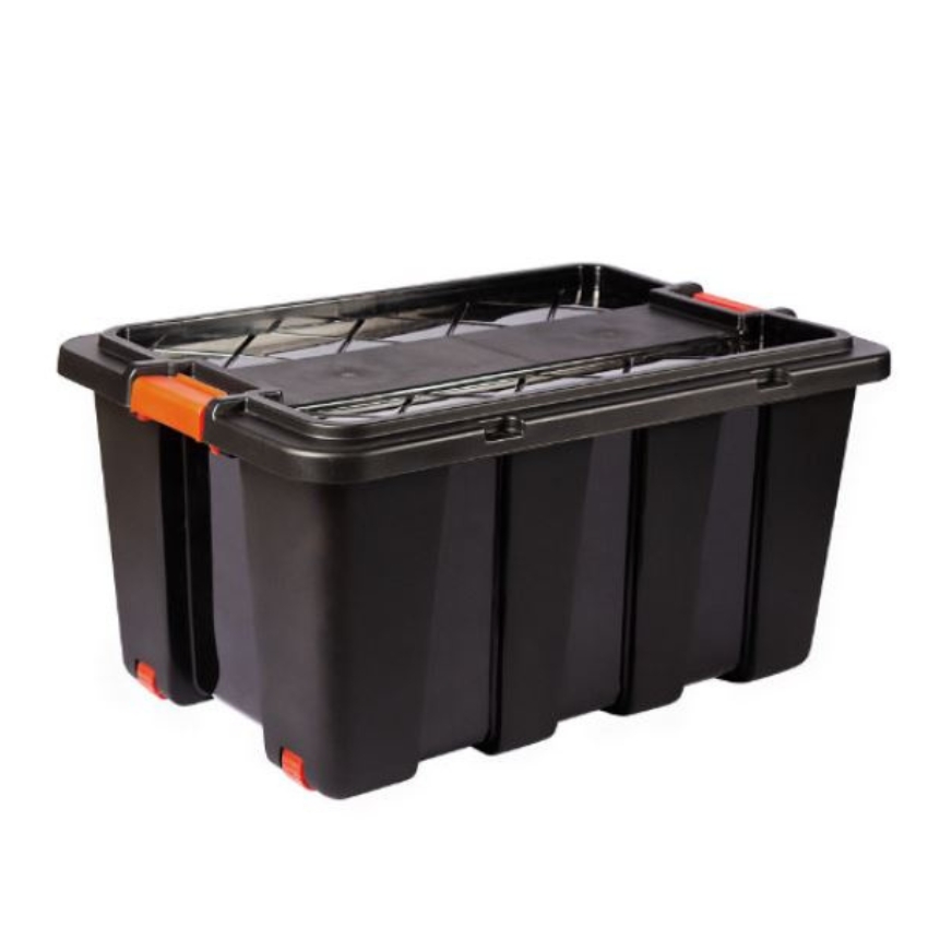 SourceDirect – Heavy Duty Storage Box with Lid and Wheels (150litre)