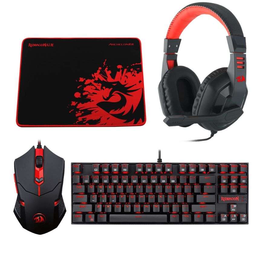 Redragon – 4 in 1 Mechanical Gaming Combo (Keyboard/Mouse/Mousepad/Headset)