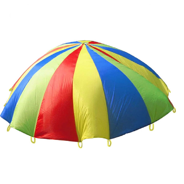 2m Children Outdoor Game Exercise Sport Toys Rainbow Umbrella Parachute