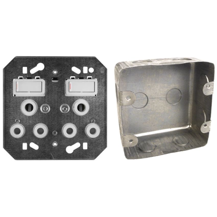 MTS – Elec Socket Double Loose and Wall Box 4×4