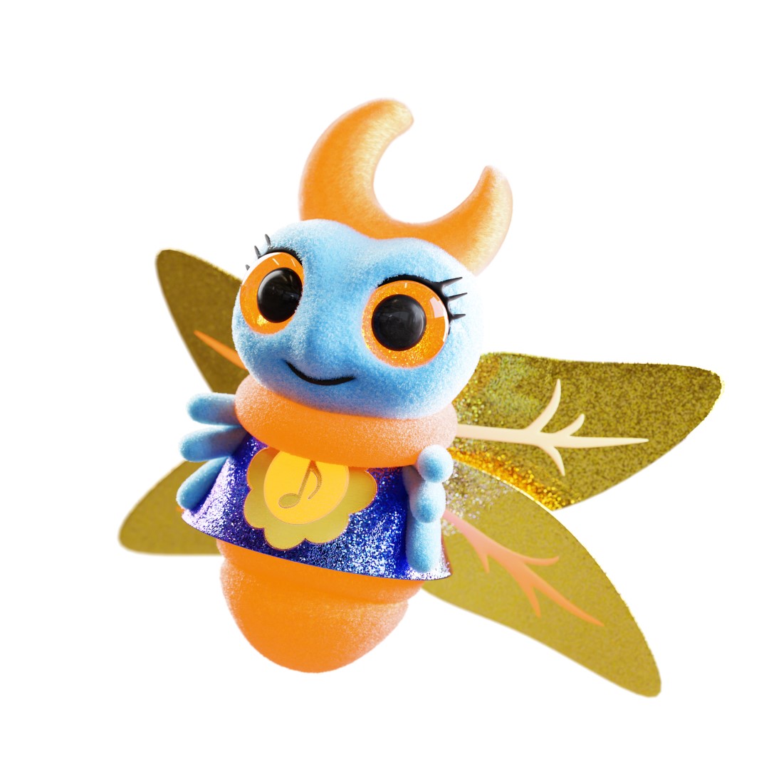 Glowies Firefly Plush Blue – Glows In The Dark