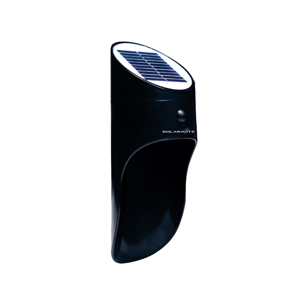 Solarmate 18 LED Solar Motion Sensor Wall Light – Black
