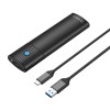 Orico USB 3.2 Gen2 Type-C M.2 SATA SSD Enclosure – Black Orico USB 3.2 Gen2 Type-C M.2 SATA SSD Enclosure – Black