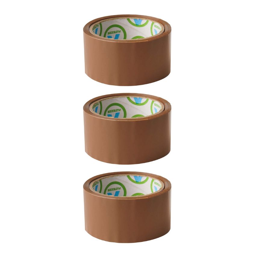 Packaging Tape (Brown Buff Tape) 48mm x 100m – Pack of 3
