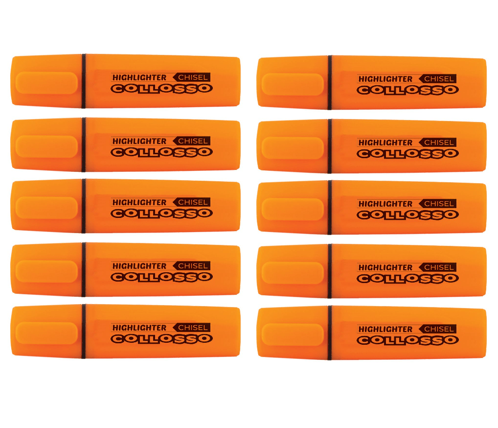 Collosso Highlighters Orange – Box of 10