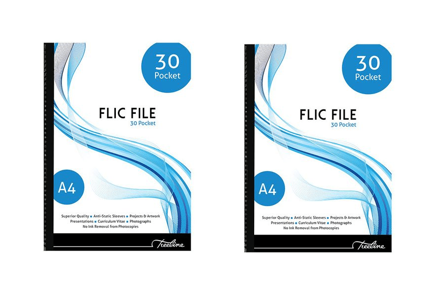 Treeline Flic File 30 Pocket – Pack of 2