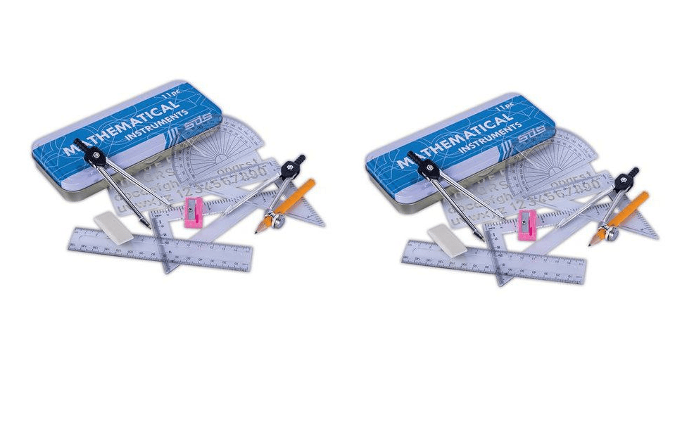 SDS 11 Piece Maths Set – Pack of 2