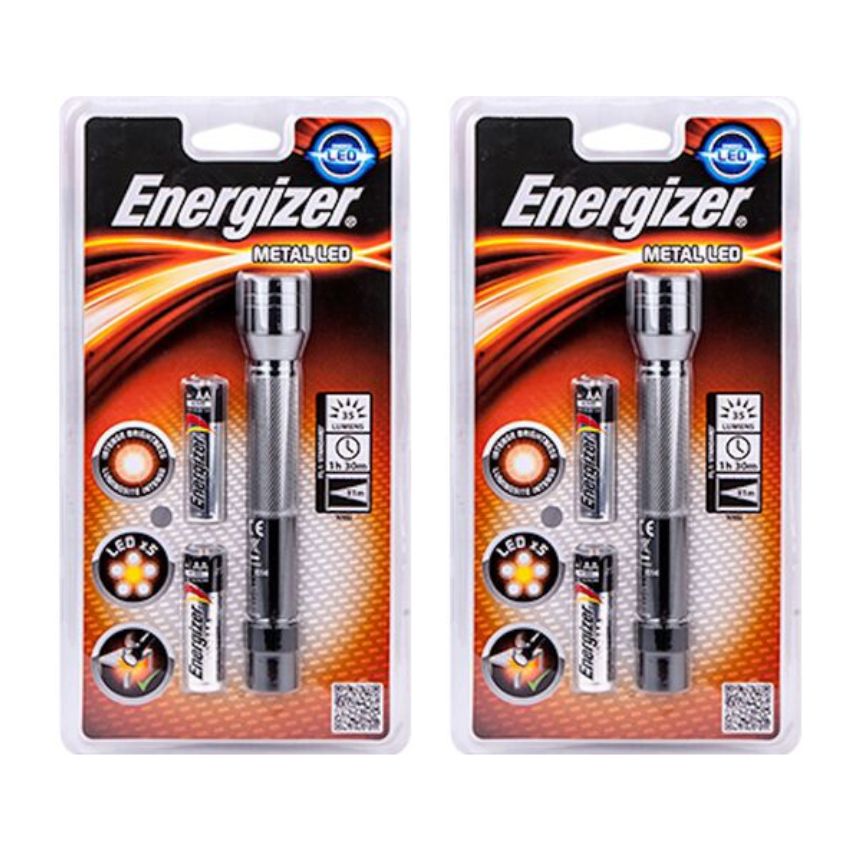 Energizer – Metal LED Torch Light – Pack of 2