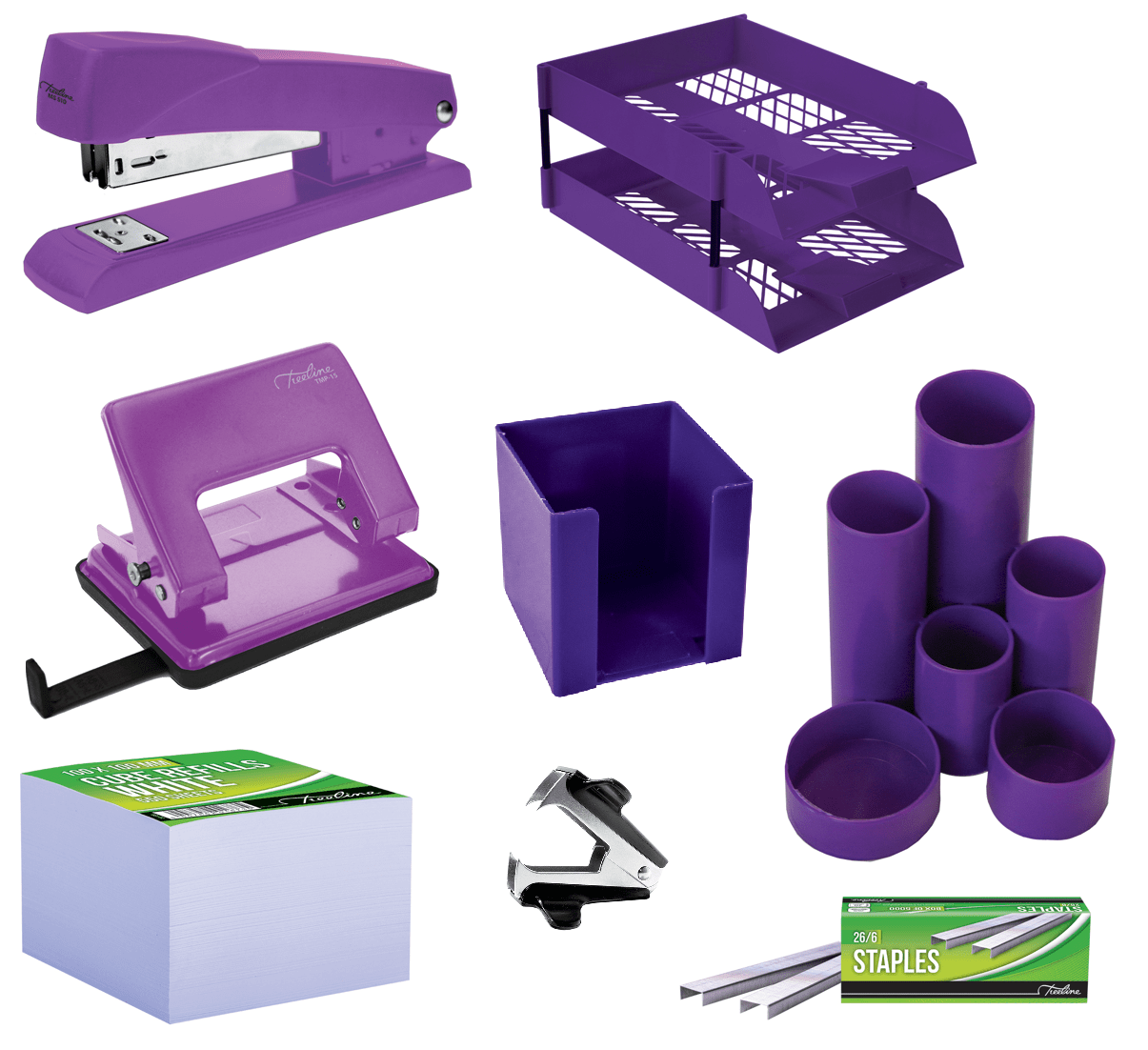 Treeline Letter Tray Combo Stationery Set – Electric Purple
