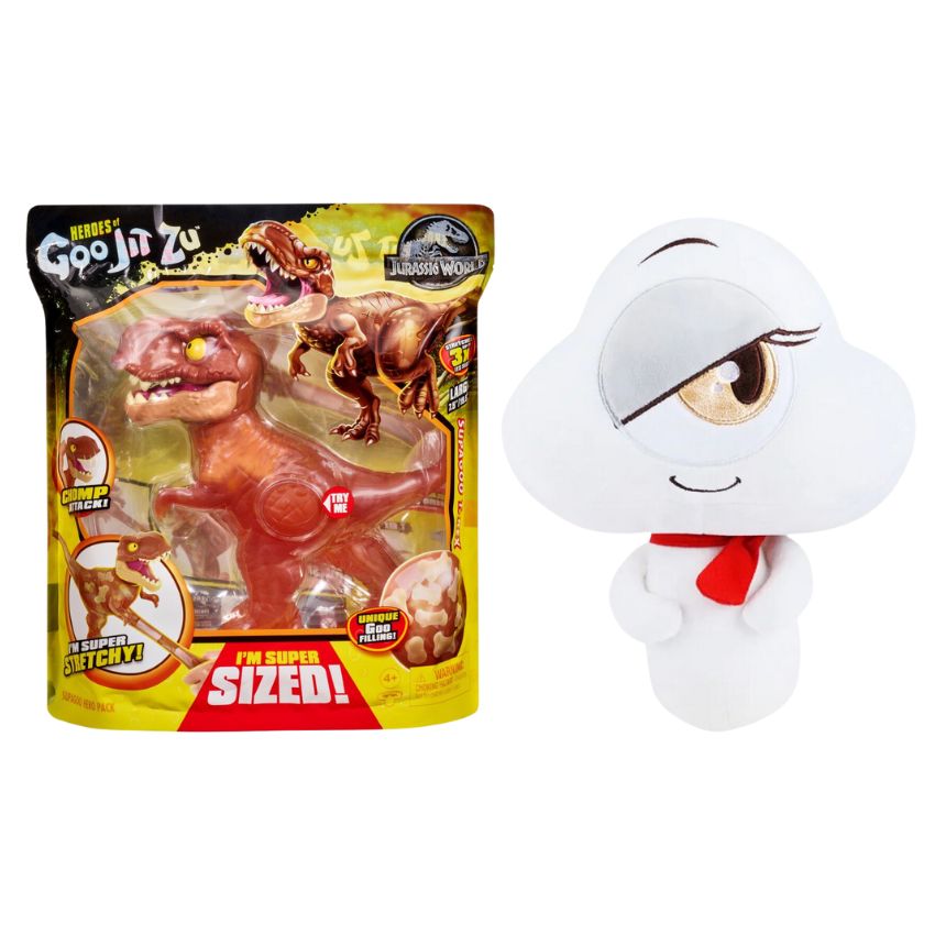 Goo Jit Zu -Jurassic Super Goo & Soft Plush Toy – Kila