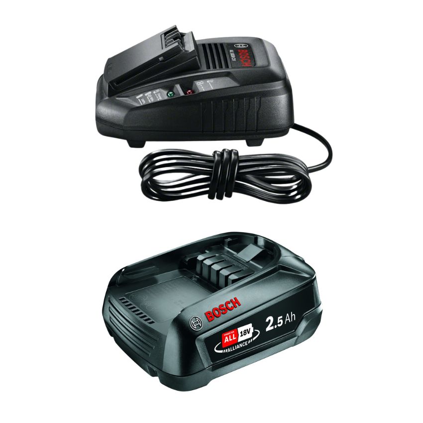 Bosch – StarterKit – Battery(PBA 18V — 1 x 2.5Ah) & Charger(AL 1830 CV)