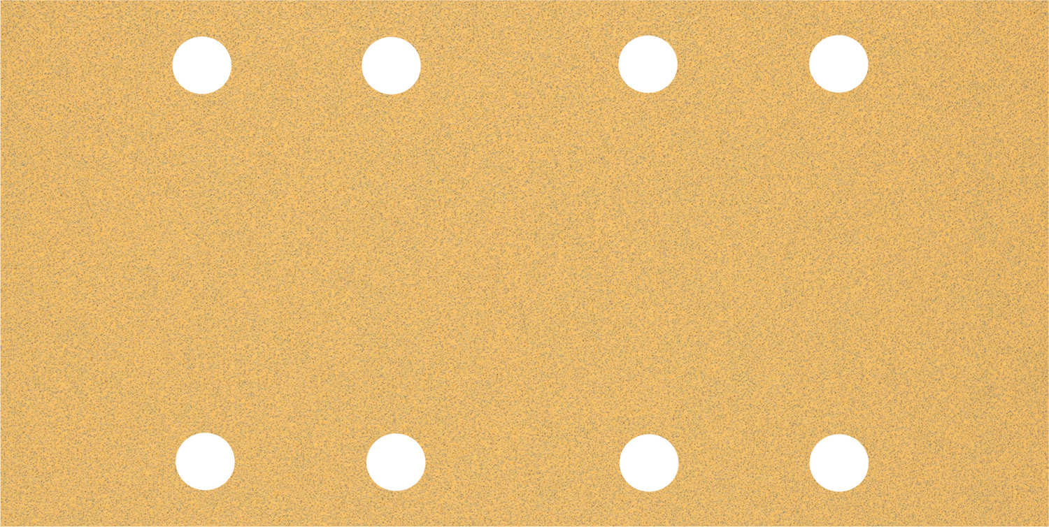 Best for Wood & Paint, 93 x 186mm, 80, 8 holes, 10 Piece, Hook & Loop