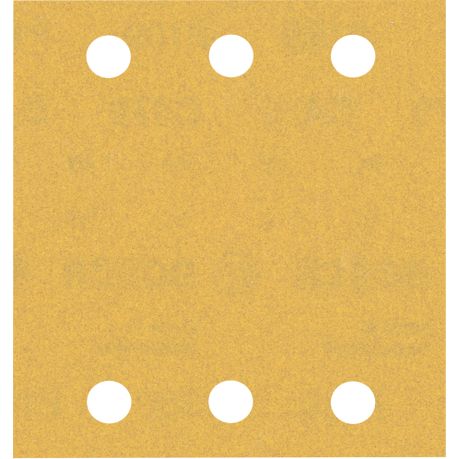 115 x 107mm, 180G, 6 holes, 10 Piece, Hook&Loop