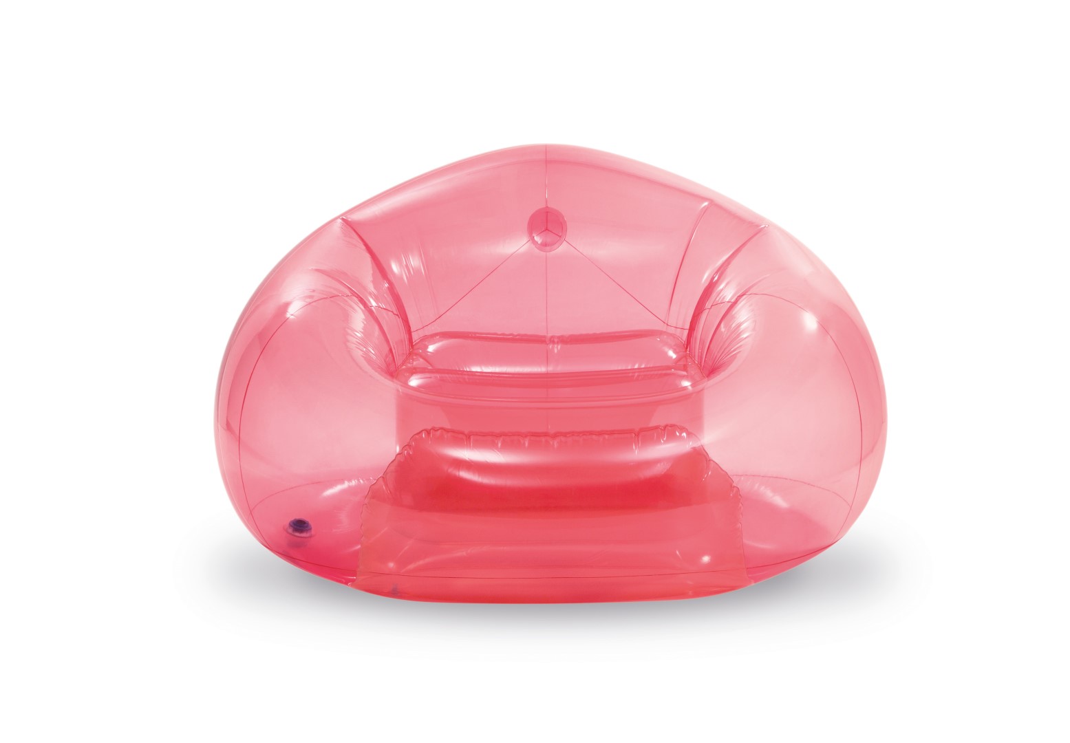 Intex Transparent Pink Beanless Bag Chair