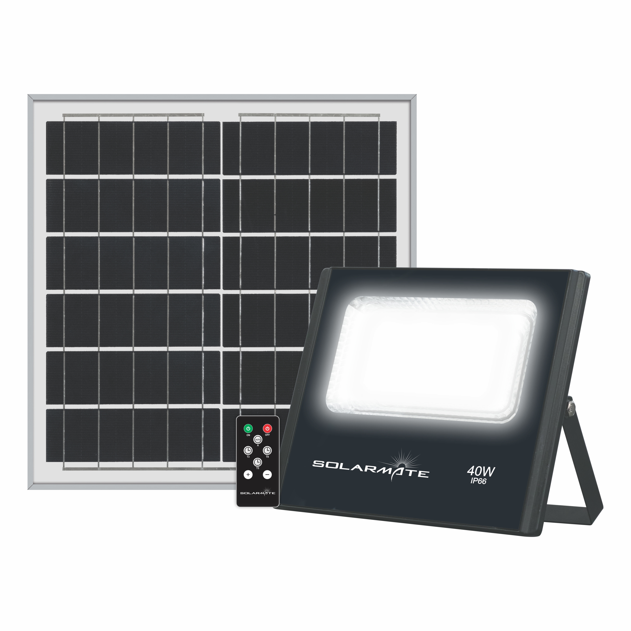 SolarMate 40W LED Security Flood Light