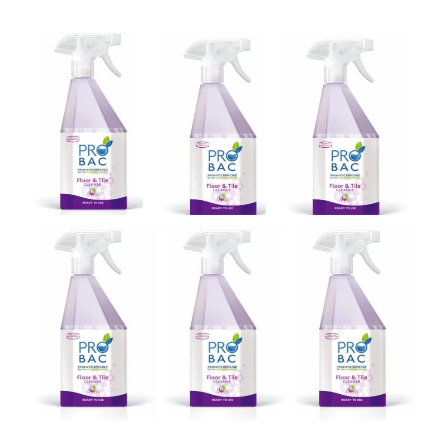 Probac – Floor and Tile Cleaner – 750ml (Pack of 6)