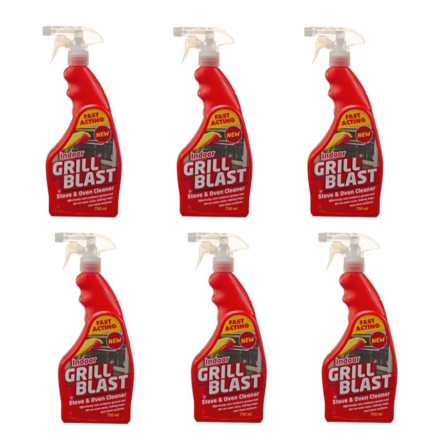 Indoor Grill Blast – Stove & Oven Cleaner – 750ml (Pack of 6)