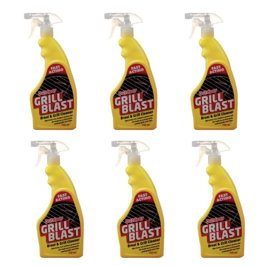 Outdoor Grill Blast – Braai Braai & Grill Cleaner 750ml – Pack of 6