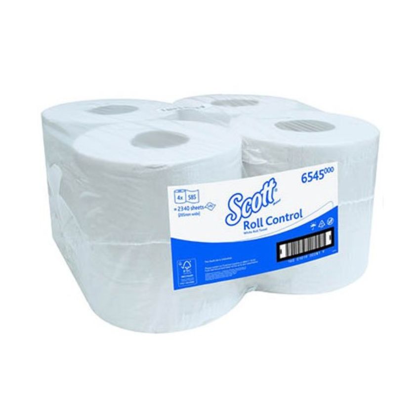 Scott – Roll Control Towel – Pack of 4 – White