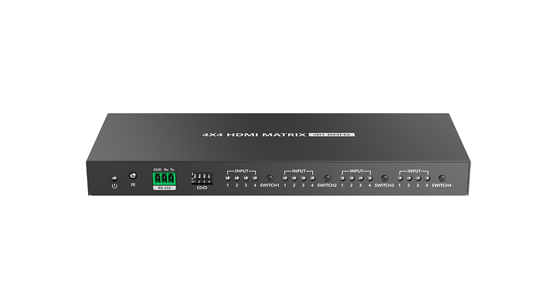 Lenkeng 4×4 HDMI2.0 Matrix Switch 4096×2160@60Hz