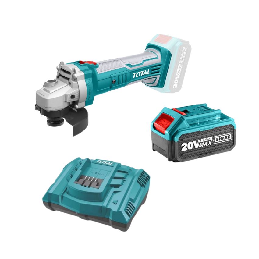Total Tools – Lithium-Ion Industrial Angle Grinder, Battery & Charger