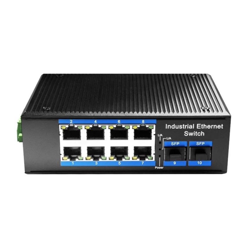 Cudy – Gigabit 8 port Industrial PoE Switch – Black