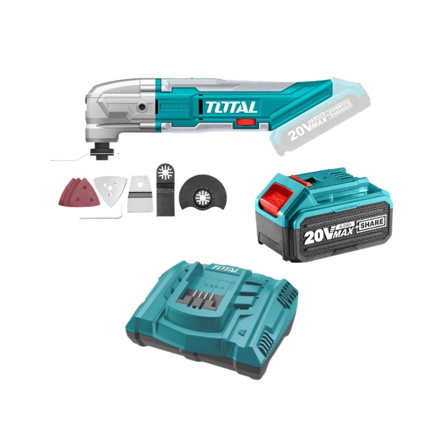 Total Tools – Lithium-Ion Cordless Multifunction 20V, Battery & Charger