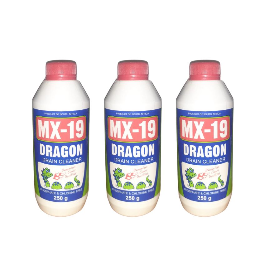 MX-19 Dragon Drain Cleaner 250 – Pack of 3