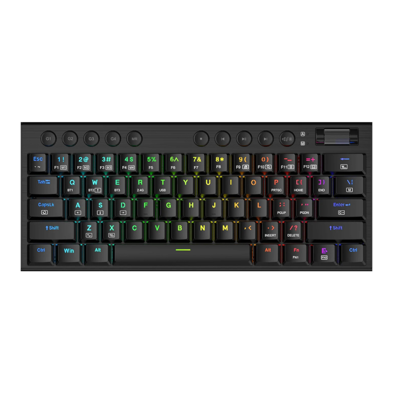 Redragon K632 NOCTIS PRO 60% RGB Wireless Gaming Keyboard – Black