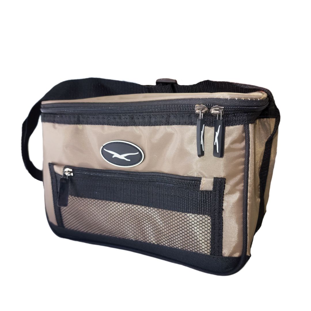 Seagull Nylon Cooler Bag Beige 6 Can – Beige