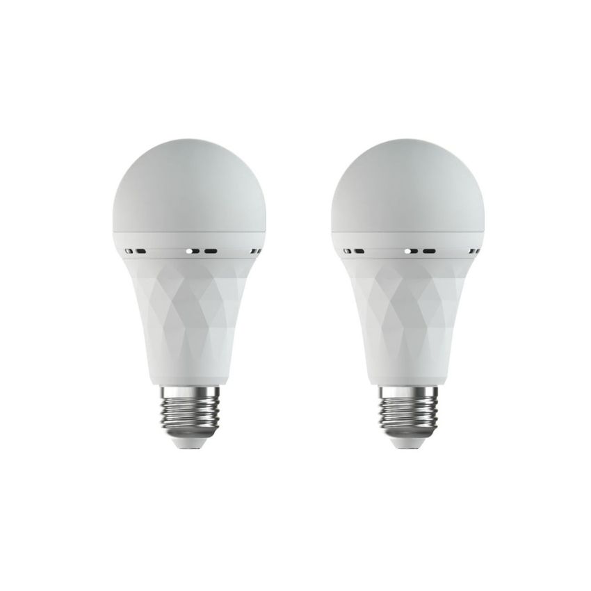 Gizzu – Everglow Screw-in Rechargeable Emergency LED Bulb – Pack of 2