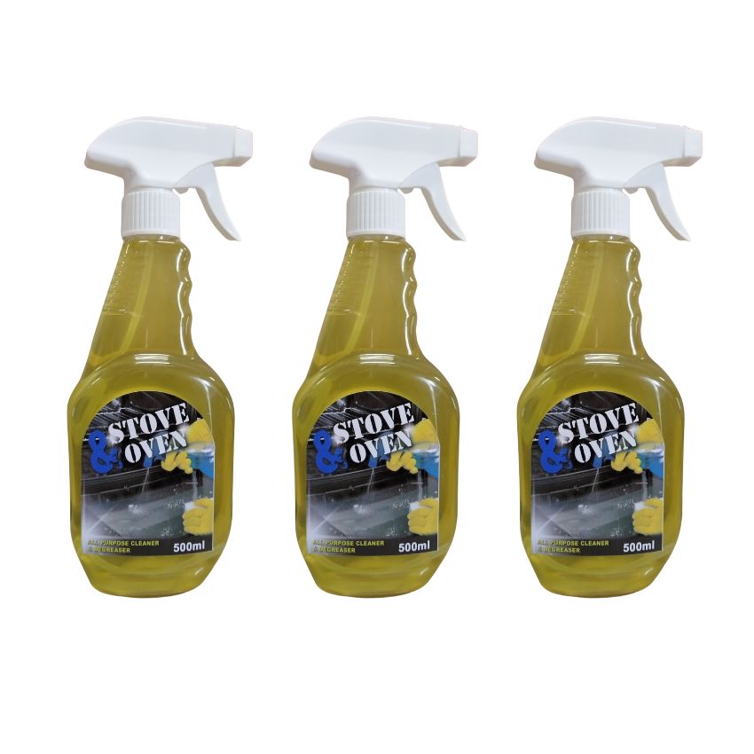 Stove and Oven – All purpose Cleaner and Degreaser – 500ml (Pack of 3)