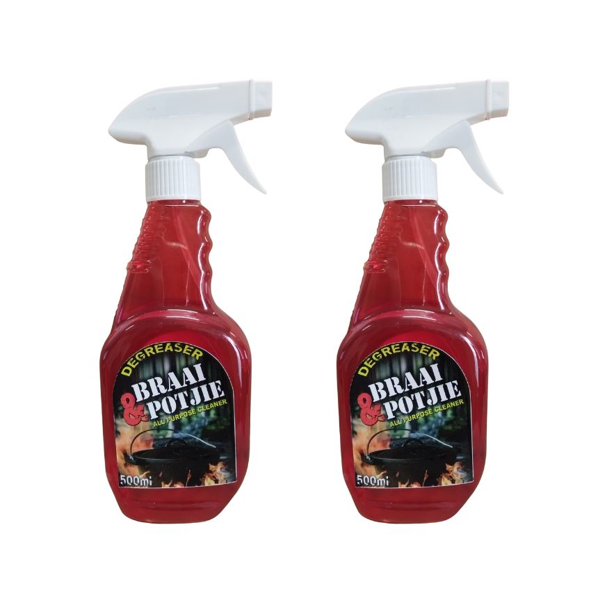 Braai and Potjie – All purpose Cleaner and Degreaser – 500ml (Pack of 2)