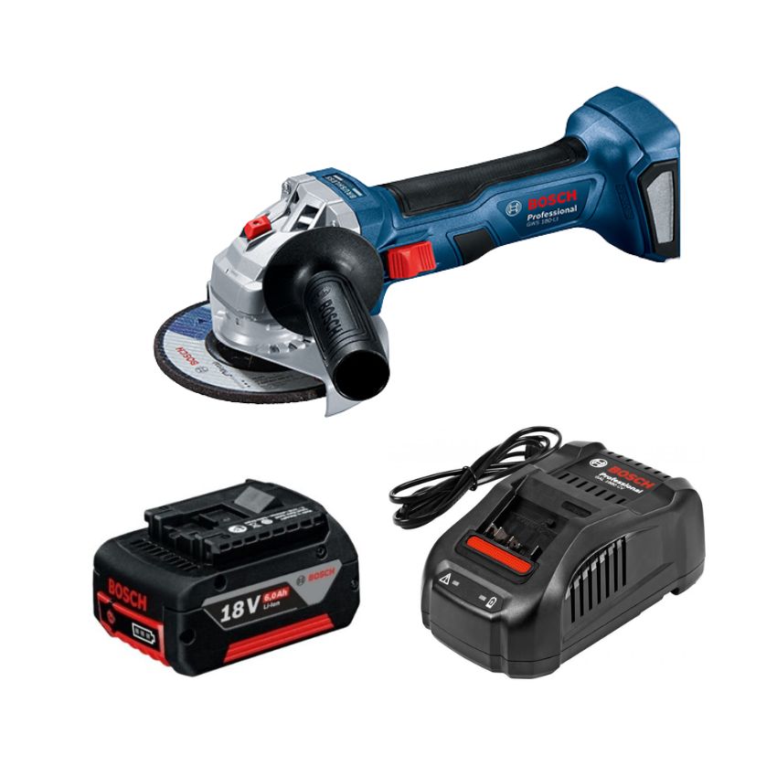 Bosch – Cordless Angle Grinder 700W, 6.0Ah Battery and Charger